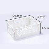 Mr. Paper, Mini Folding Plastic Storage Box, Office Desktop Tape Stationery Cosmetics Storage and Organizing Frame