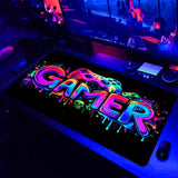 Gamepad Pattern Mouse Pad Large Gaming Mousepad XXL Gamer Keyboard