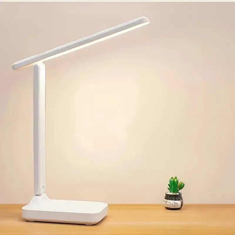 Folding LED Desk Lamp – USB Rechargeable, Touch Control