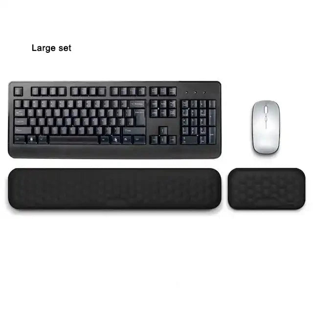 Memory Foam Keyboard & Mouse Wrist Rest – Ergonomic Design