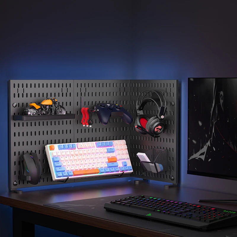 Desktop Standing Pegboard For Home And Office Use