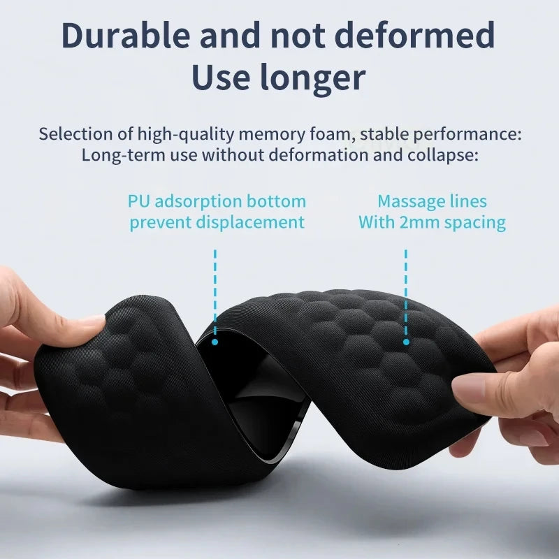 Memory Foam Keyboard & Mouse Wrist Rest – Ergonomic Design