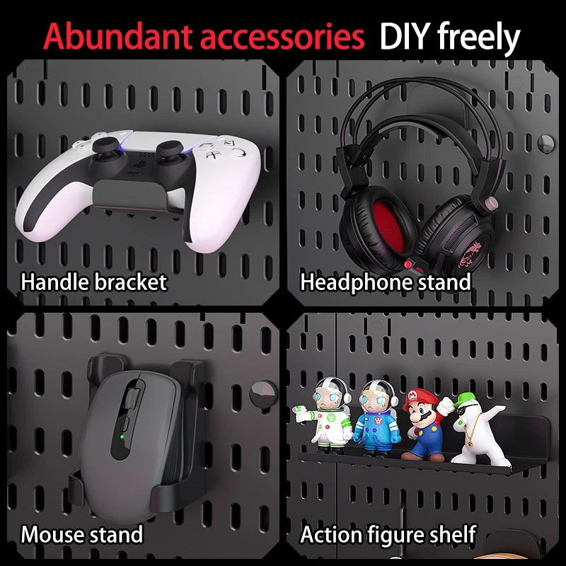 Desktop Standing Pegboard For Home And Office Use