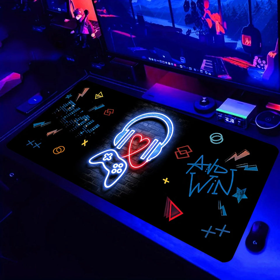 Gamepad Pattern Mouse Pad Large Gaming Mousepad XXL Gamer Keyboard