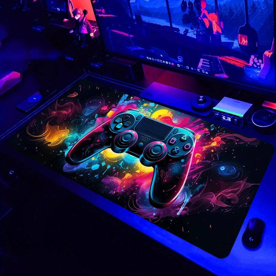Gamepad Pattern Mouse Pad Large Gaming Mousepad XXL Gamer Keyboard