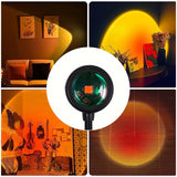 Sunset Projection Lamp – USB Rotating Atmosphere Light