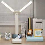 LED Desk Lamp – USB Rechargeable, 3-Level Dimmable, Touch Control