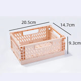 Mr. Paper, Mini Folding Plastic Storage Box, Office Desktop Tape Stationery Cosmetics Storage and Organizing Frame