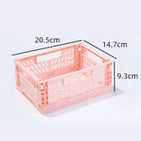 Mr. Paper, Mini Folding Plastic Storage Box, Office Desktop Tape Stationery Cosmetics Storage and Organizing Frame